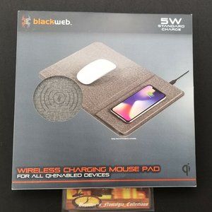 Blackweb Wireless Charging Mouse Pad for QI Enabled Devices 5W Standard Chg -NEW